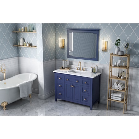 Jeffrey Alexander 40In. W X 1-1/2In. D X 34In. H Hale Blue Chatham Mirror MIR2CHA-40-BL